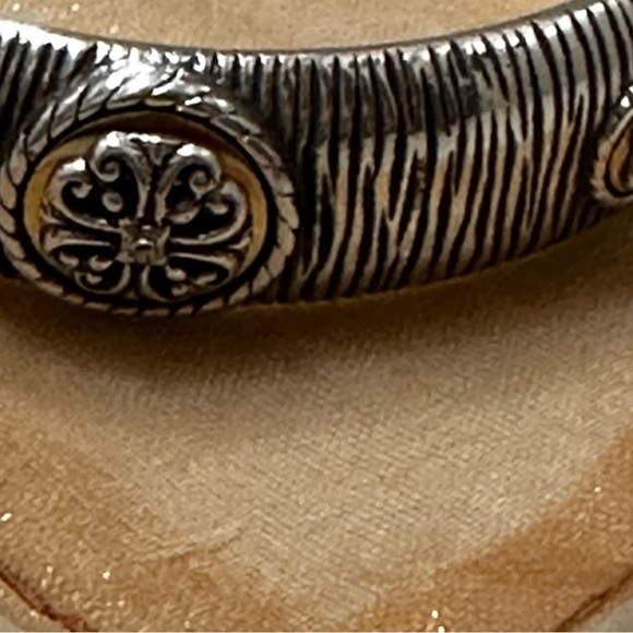 BRIGHTON Vintage Bracelet With Gold Accent On Silver Metal - Picture 4 of 8